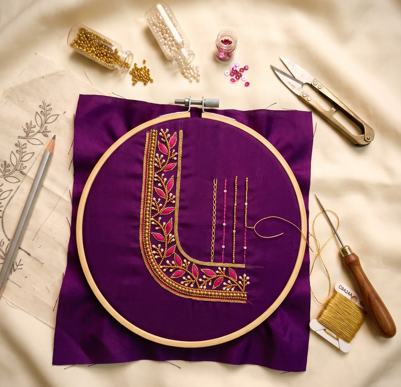 Basic to Bridal Aari Work Blouse Design